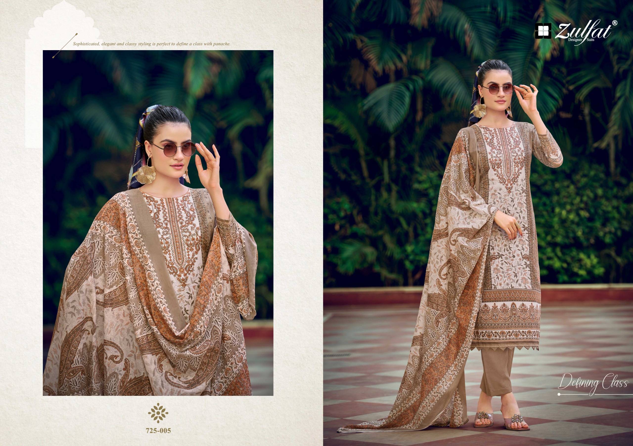 SANA SAFINA VOL 6 By Zulfat 01 To 08 Series Designer Suits Beautiful Pakistani Suits Wear Pure Cotton Dresses At Wholesale Price